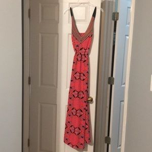 Gianni Bini Dress—Coral, Pink and Blue